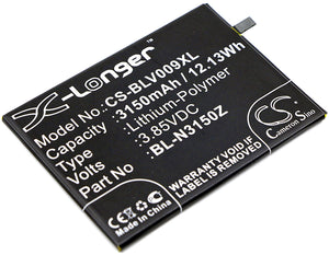 Battery for BLU V0090 BL-N3150Z 3.85V Li-Polymer 3150mAh / 12.13Wh