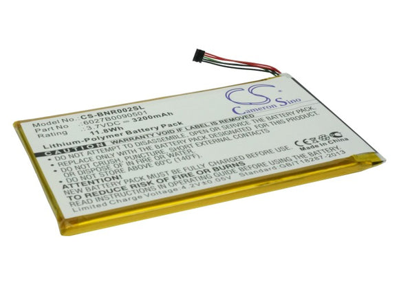 Battery for Barnes and Noble BNRB200 6027B0090501, AVPB001-A110-01, AVPB003-A110