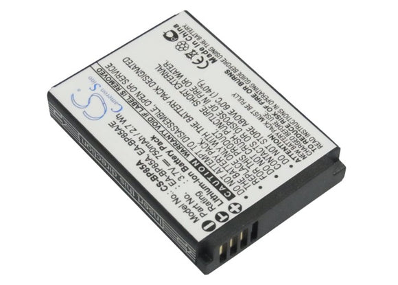 Battery for Samsung ST200F BP85A, EA-BP85A, EA-BP85A-E 3.7V Li-ion 750mAh / 2.7W