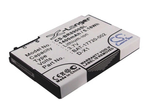 Battery for Blackberry RBW71CW BAT-17720-002, D-X1 3.7V Li-ion 1400mAh / 5.18Wh