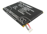 Battery for Blackberry Z3 FIH435573, TLp025A2 3.8V Li-Polymer 2500mAh / 9.50Wh