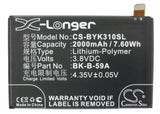 Battery for BBK Xplay X3S BK-B-59A 3.8V Li-Polymer 2000mAh / 7.60Wh