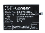 Battery for BBK VIVO X5L B-73 3.8V Li-Polymer 2250mAh / 8.55Wh