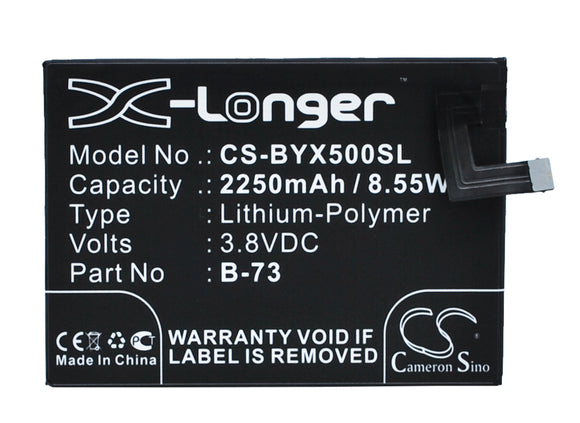 Battery for BBK VIVO Y5L B-73 3.8V Li-Polymer 2250mAh / 8.55Wh