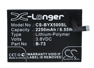 Battery for BBK VIVO X5 4G B-73 3.8V Li-Polymer 2250mAh / 8.55Wh
