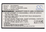 Battery for Polycom DECT 5040 84743424, ICP73048 3.7V Li-ion 950mAh / 3.52Wh