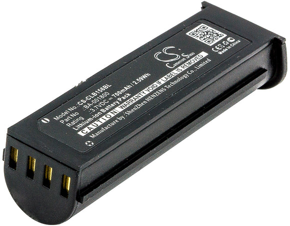 Battery for CipherLab 1560 BA-001800, KB1A371802963 3.7V Li-ion 700mAh / 2.59Wh