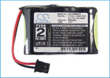 Battery for Panasonic KX-P372DH HHR-P301, KX-A36A, P-P301, TYPE 2 3.6V Ni-MH 600
