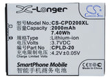 Battery for Coolpad 8730 CPLD-20 3.7V Li-ion 2000mAh / 7.40Wh