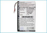 Battery for Creative Zen Vision M BA20603R79914, DVP-HD0003 3.7V Li-Polymer 1700
