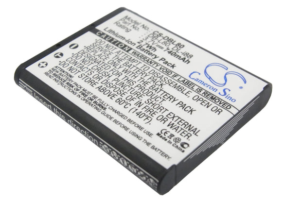 Battery for TOSHIBA Camileo BW10 PX1686, PX1686E-1BRS, PX1686U, PX1686U-1BRS 3.7