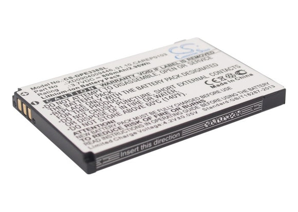 Battery for Doro PhoneEasy 342GSM 01.10.CAREP0103, XD0904009446 3.7V Li-ion 800m