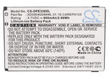 Battery for Doro PhoneEasy 342GSM 01.10.CAREP0103, XD0904009446 3.7V Li-ion 800m