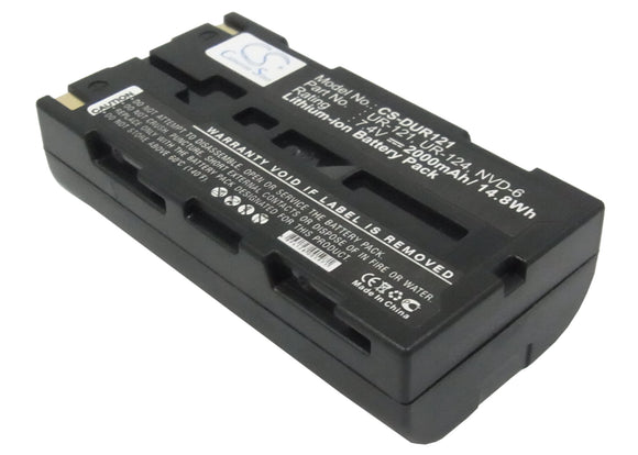 Battery for Sanyo iDshot IDC-1000Z NVP-D6, UR-121, UR-121D, UR-124, UR-124D 7.4V
