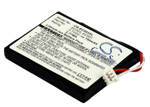 Battery for Apple Mini 6GB M9803B-A EC003, EC007 3.7V Li-ion 750mAh