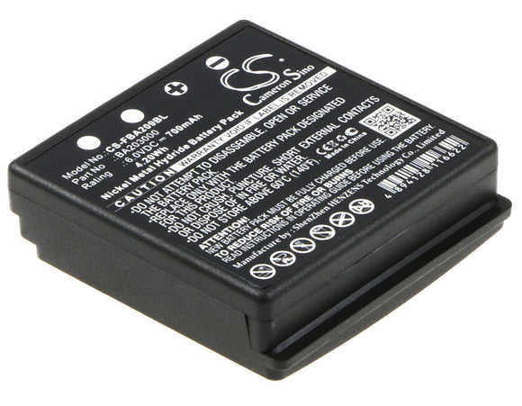 Battery for HBC Spectrum B BA209000, BA209060, BA209061, Fub9NM, PM237745002 6V 