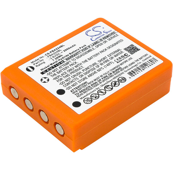 Battery for HBC Radiomatic Micron 6 BA223000, BA223030, FUB6 3.6V Ni-MH 2000mAh 