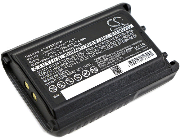 Battery for BearCom BC-95 7.2V Ni-MH 1200mAh / 8.64Wh