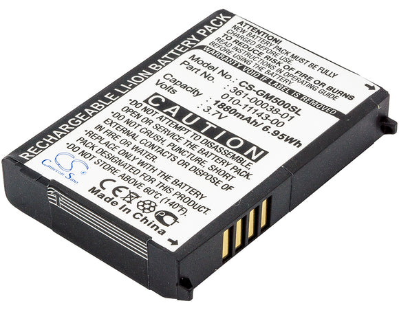 Battery for Garmin Zumo 650 010-11143-00, 361-00038-01 3.7V Li-ion 1880mAh / 6.9