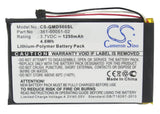 Battery for Garmin Dezl 650LM 361-00051-02 3.7V Li-Polymer 1250mAh / 4.63Wh