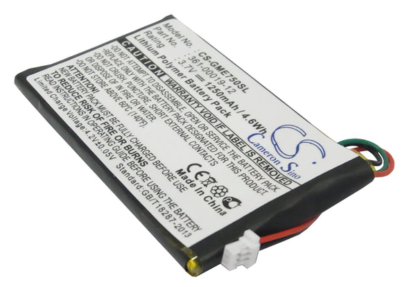 Battery for Garmin Edge 705 361-00019-12 3.7V Li-Polymer 1250mAh / 4.63Wh