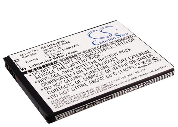 Battery for HTC ADR6400 35H00142-02M, 35H00142-03M, 35H00142-04M, 35H00142-08M, 