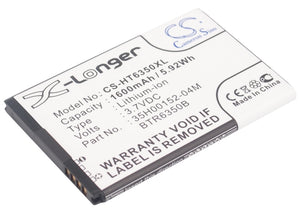 Battery for Verizon ADR6350 35H00152-04M, 35H00152-05M, BTR6350, BTR6350B 3.7V L