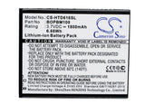 Battery for HTC Desire 616 701701000951, BOPBM100 3.7V Li-ion 1800mAh / 6.66Wh