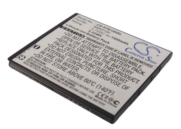 Battery for HTC 0PCV200 35H00213-00M, 35H00215-00M, 35H00228-00M, 35H00228-01M, 