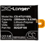 Battery for HTC U11 Life Global LTE-A 35H00274-0M1, B2Q3F100 3.85V Li-Polymer 25