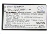 Battery for METROPCS M318 HB4A1H, HBU83S 3.7V Li-ion 700mAh / 2.59Wh