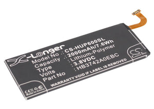 Battery for Explay Fresh 3.8V Li-Polymer 2000mAh / 7.60Wh