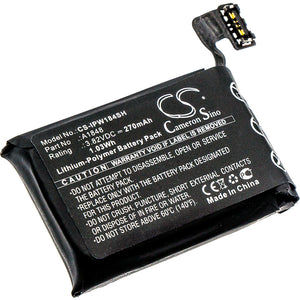 Battery for Apple GSRF-MQJQ2LL-A A1848 3.82V Li-Polymer 270mAh / 1.03Wh