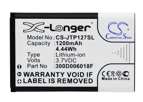 Battery for JCB Toughphone Tradesman 2 300D006018F 3.7V Li-ion 1200mAh / 4.44Wh