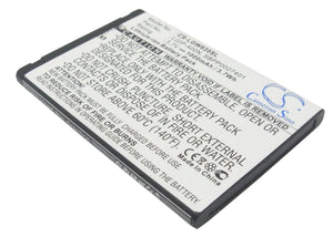 Battery for LG GW880 OPhone LGIP-400N, SBPP0027401 3.7V Li-ion 1000mAh