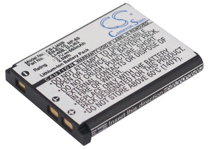 Battery for OLYMPUS 770SW LI-40B, LI-42B 3.7V Li-ion 660mAh / 2.44Wh