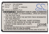 Battery for LG G3 S BL-54SG, BL-54SH, EAC62018209, EAC62018301 3.7V Li-ion 1800m
