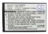 Battery for LG MS690 LGIP-400N, LGIP-400V, SBPL0102301, SBPL0102302 3.7V Li-ion 