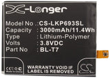 Battery for LG D801 BL-T7 3.8V Li-Polymer 3000mAh / 11.40Wh