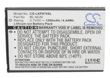 Battery for T-Mobile LGE739 3.7V Li-ion 1200mAh / 4.44Wh