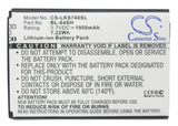 Battery for LG Volt 2 BL-64SH 3.7V Li-ion 1950mAh / 7.22Wh