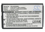 Battery for LG 500G LGIP-531A, SBPL0088801 3.7V Li-ion 800mAh / 2.96Wh