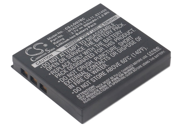 Battery for Logitech G7 Laser Cordless Mouse 190310-1000, 190310-1001, 831409, 8