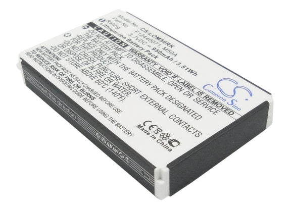 Battery for Logitech Y-RAY81 190304-2004, F12440071, M50A 3.7V Li-ion 950mAh / 3
