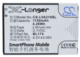 Battery for Lenovo A30t BL174 3.7V Li-ion 1150mAh / 4.26Wh