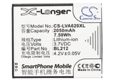 Battery for Lenovo S898ts BL212, BL225 3.7V Li-ion 2050mAh / 7.59Wh