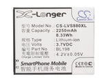Battery for Lenovo A850 BL198 3.7V Li-ion 2000mAh / 7.40Wh