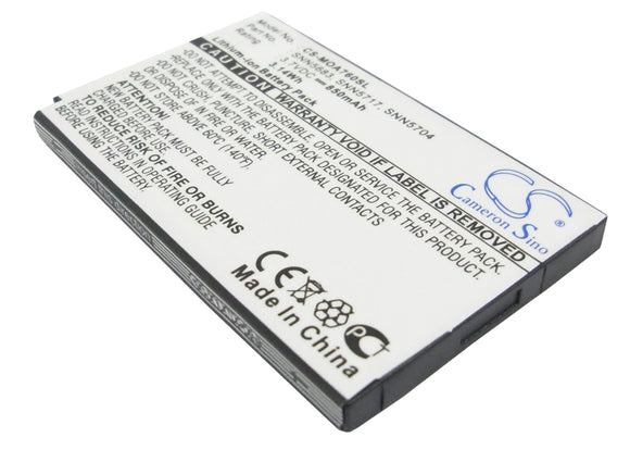 Battery for Motorola E680i SNN5683, SNN5683A, SNN5704, SNN5717 3.7V Li-ion 850mA