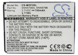 Battery for Motorola F3C BD50, SNN5796, SNN5796A 3.7V Li-ion 750mAh / 2.78Wh