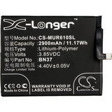Battery for Xiaomi M1804C3DT BN37 3.85V Li-Polymer 2900mAh / 11.17Wh